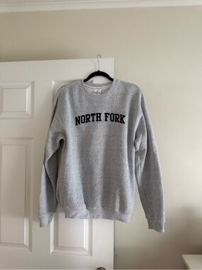 North Fork Gray Crewneck Sweater